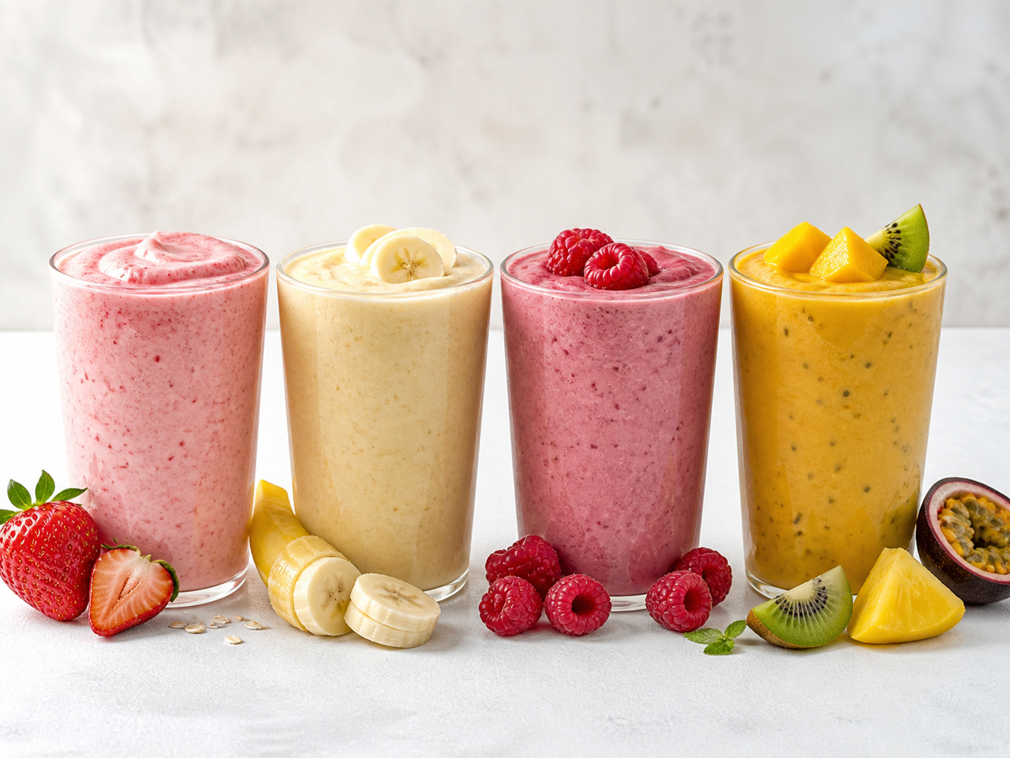 Smoothies uit fruitmixen