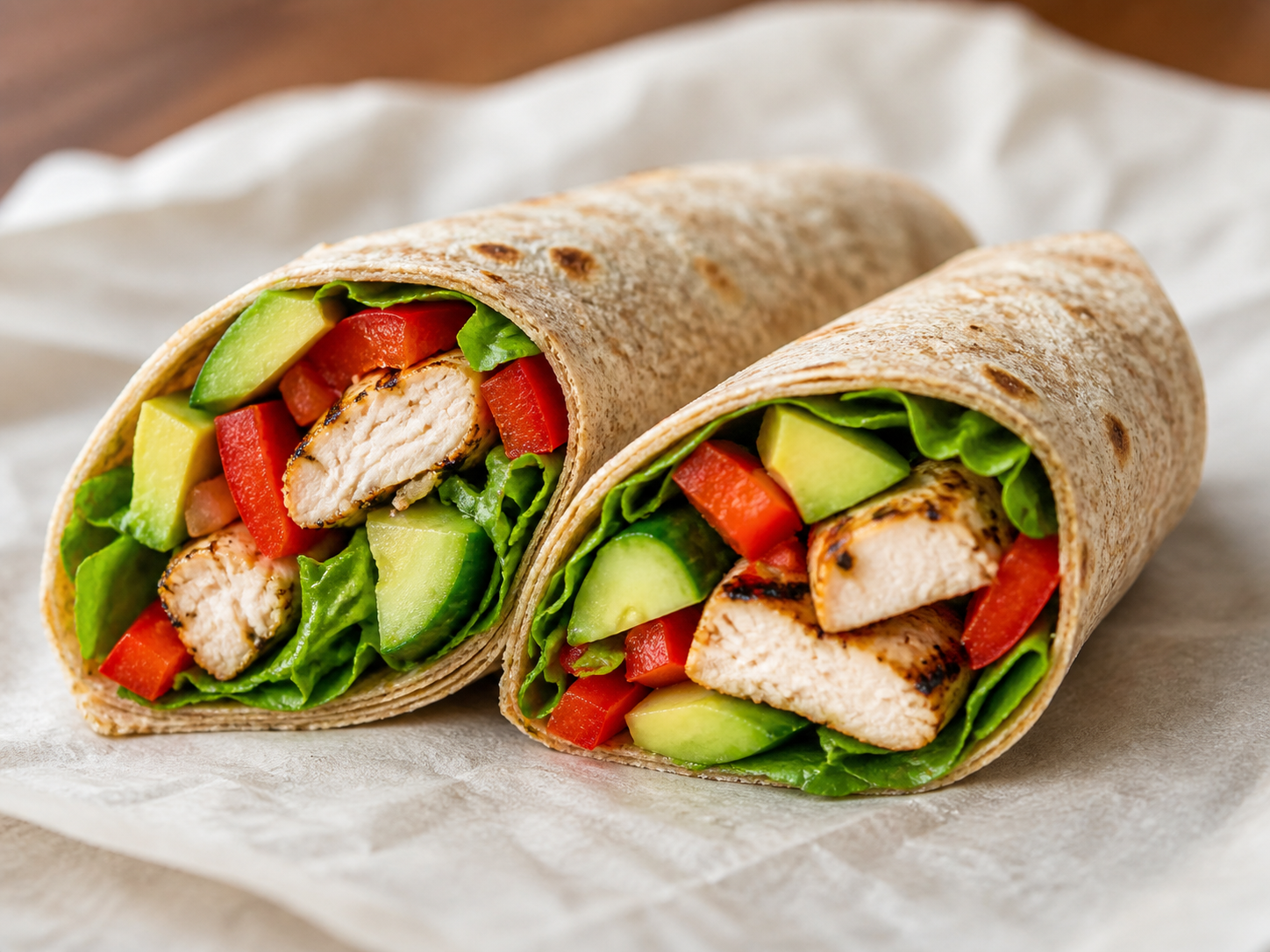 Volkoren Wrap Kip & Groenten